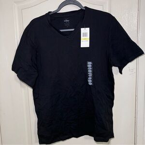 Calvin Klein Men’s Black V-Neck Tee with Tag